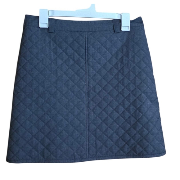 Brooks Brothers 1818 Quilted Wool Mini Skirt Navy Size 8 - Picture 2 of 12